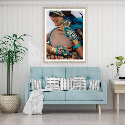 Indian Fashion Girl Photograph Home Decor Premium Quality Poster Print Choose Your Sizes