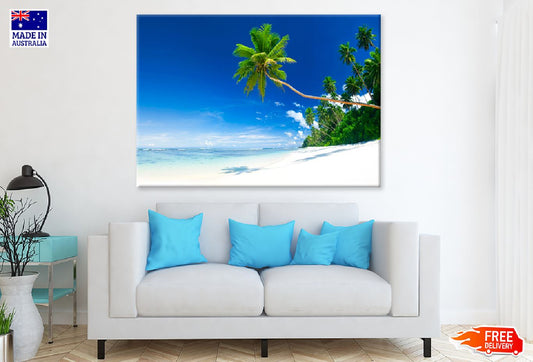 Samoa Tropical Beach & Palm Trees Photograph Print 100% Australian Made