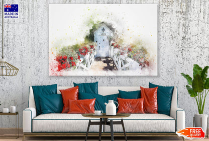 Flower Garden Abstract Design Print 100% Australian Made