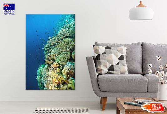Blue Water Scuba Sea View Photograph Indonesia Print 100% Australian Made