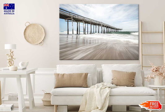 North Carolina Nags Wooden Pier Photograph Print 100% Australian Made