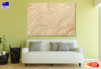 Brown & Beige Marble Abstract Design Print 100% Australian Made