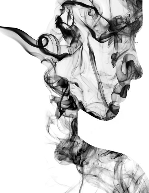 Smoke face woman Print 100% Australian Made