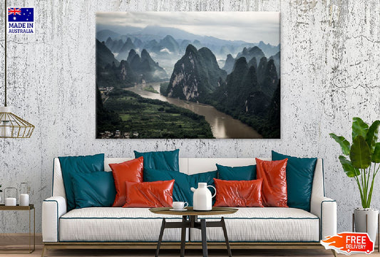 Li River Mashan Mountain Yangshuo Photograph Print 100% Australian Made