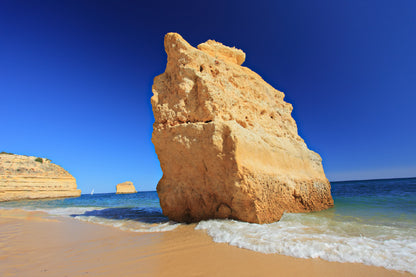 Rock on Algarve Beach View Photograph Print 100% Australian Made
