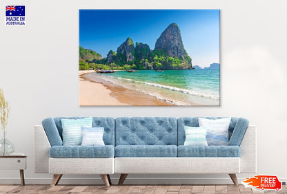 Railay Beach View Photograph Krabi Thailand Print 100% Australian Made