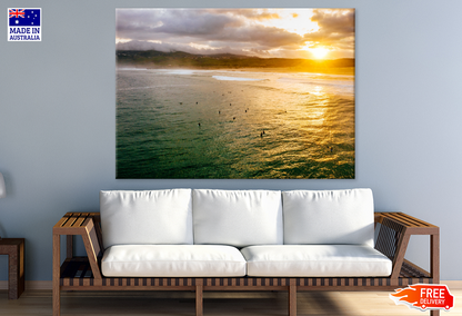 Sea Sunset Scenery Sky View Photograph Print 100% Australian Made