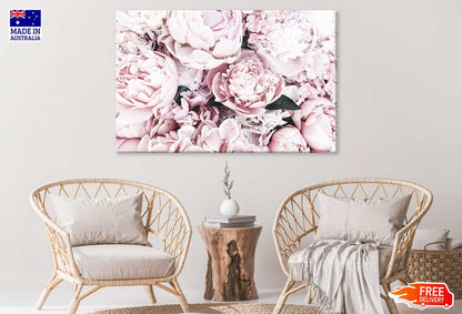 Pink Peonies Bouquet Closeup View Photograph Print 100% Australian Made
