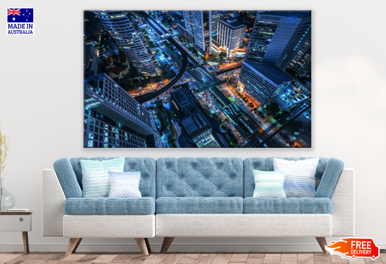 Night City View Print 100% Australian Made