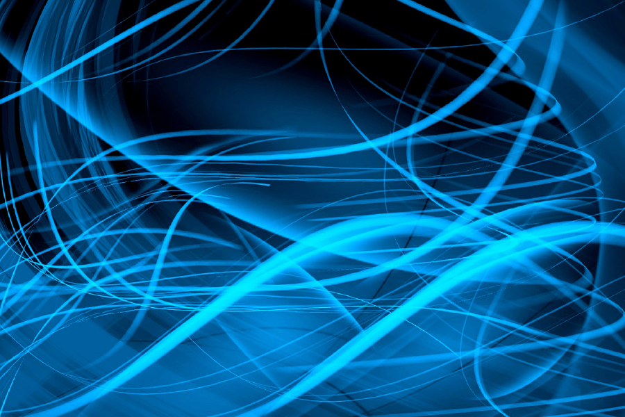 Blue & Black Abstract Design Print 100% Australian Made