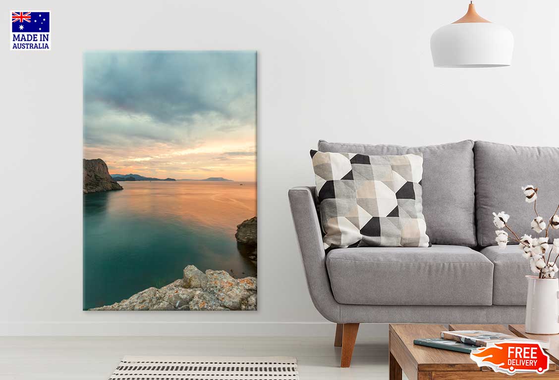 Sunrise over the Sea Scenery View Photograph Print 100% Australian Made