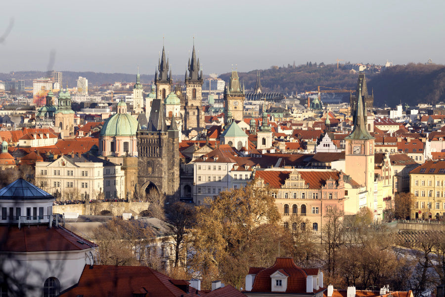 Autumn Prague City View Czech Republic Print 100% Australian Made