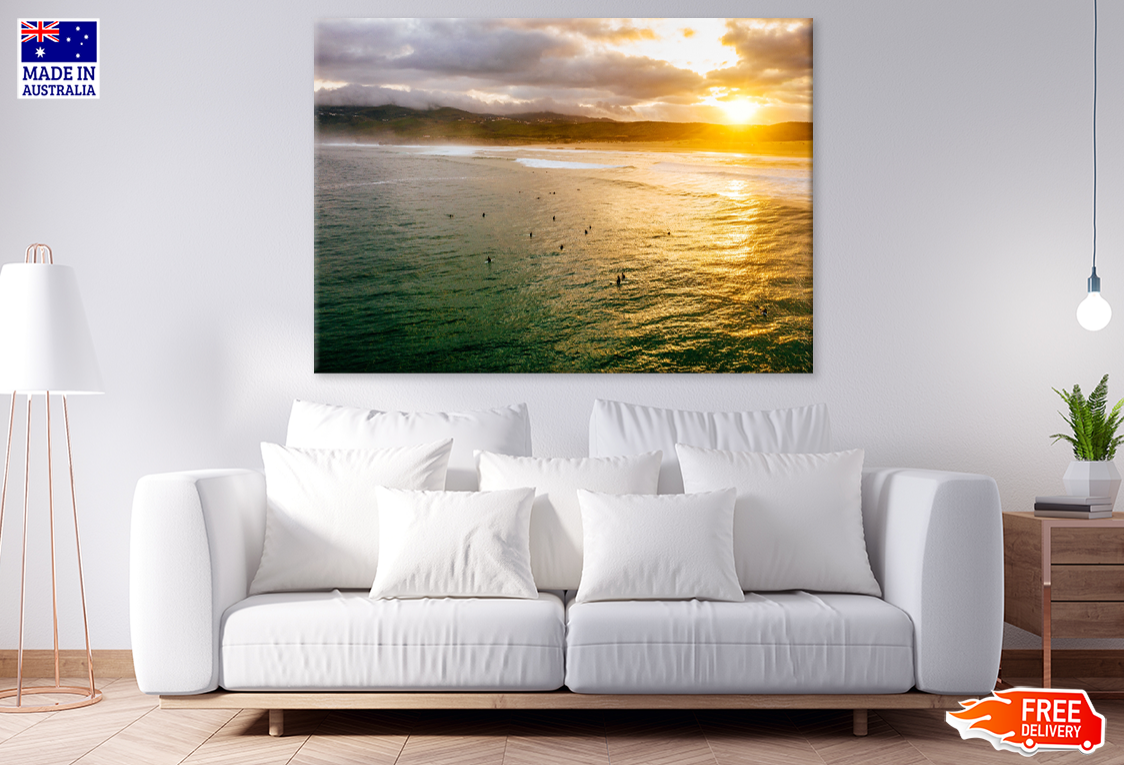 Sea Sunset Scenery Sky View Photograph Print 100% Australian Made