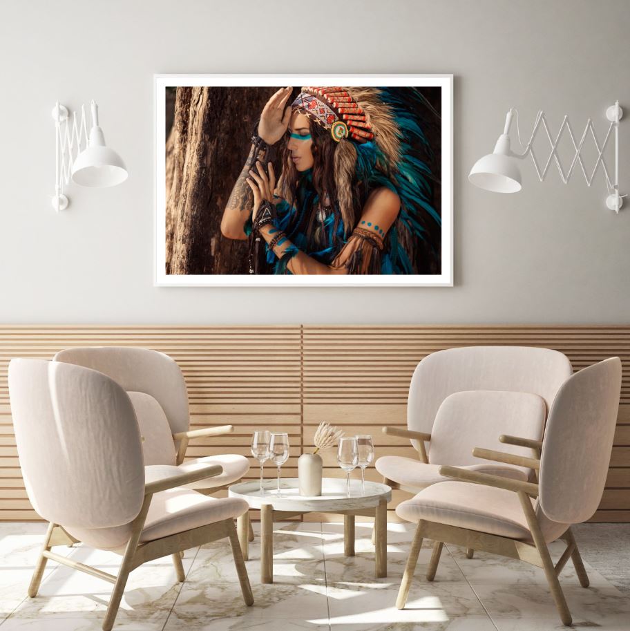 Worrior Indian Girl Photograph Home Decor Premium Quality Poster Print Choose Your Sizes