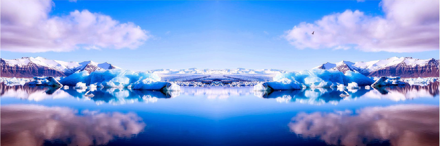 Panoramic Canvas Snow Field & Lake View Photograph High Quality 100% Australian Made Wall Canvas Print Ready to Hang