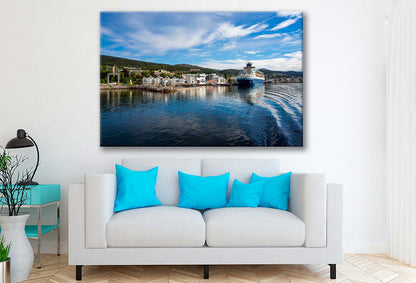 Bella Home Molde Romsdal Port City Norway Print Canvas Ready to hang