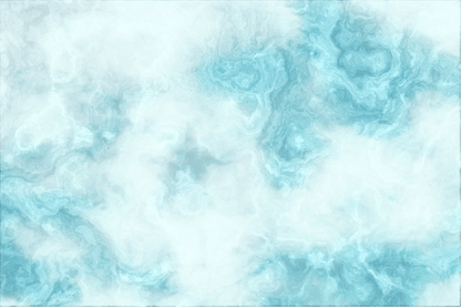 White & Blue Abstract Design Print 100% Australian Made