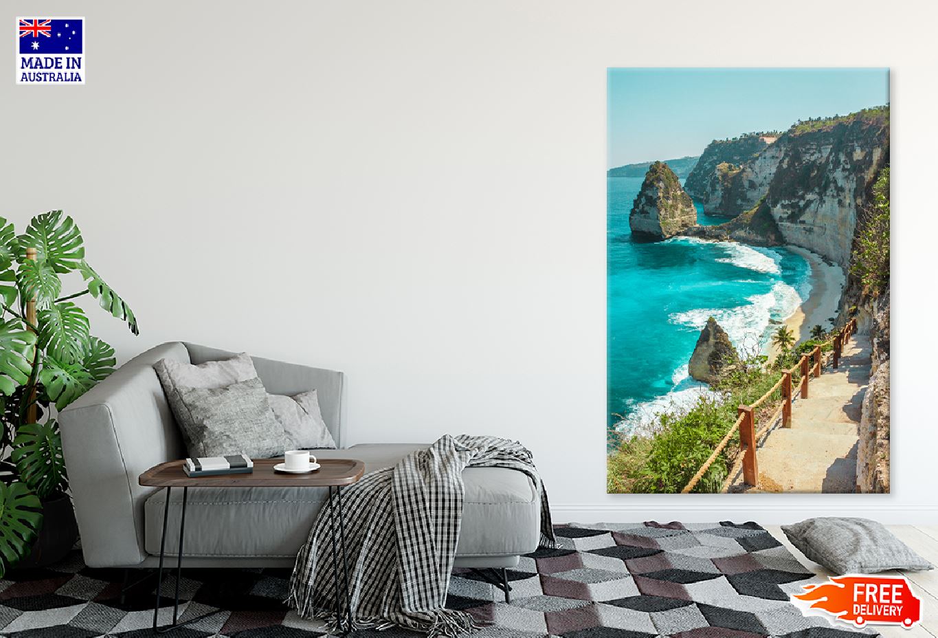 Atuh Beach Nusa Penida Island Photograph Print 100% Australian Made