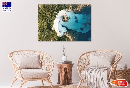 Mountain & Forest Sea Aerial View Print 100% Australian Made