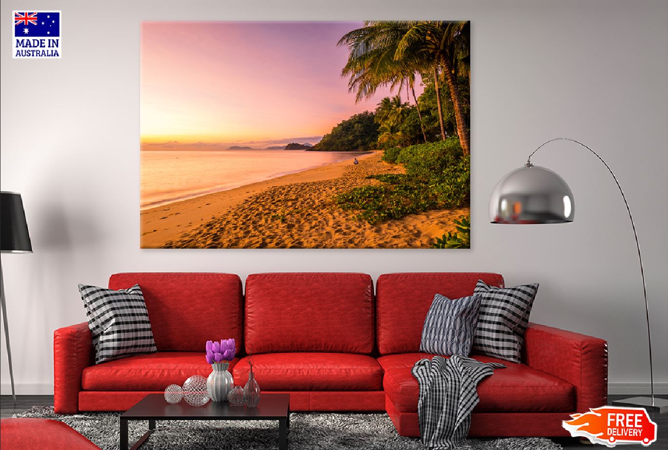Trinity Beach Sunrise Scenery Photograph Print 100% Australian Made