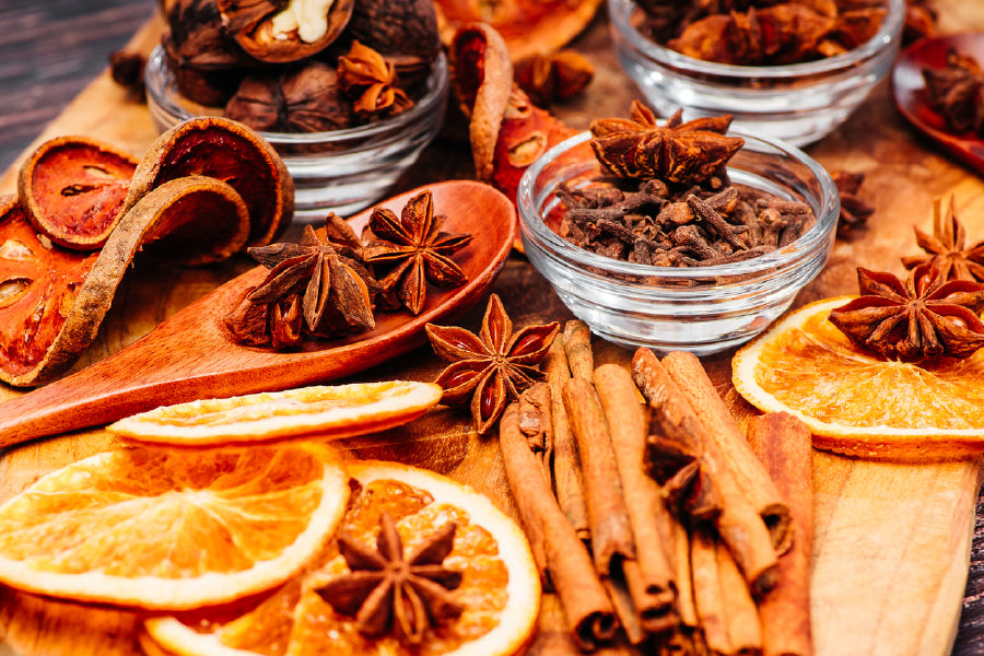 Star Anise & Cinnamon with Orange Photograph Home Decor Premium Quality Poster Print Choose Your Sizes