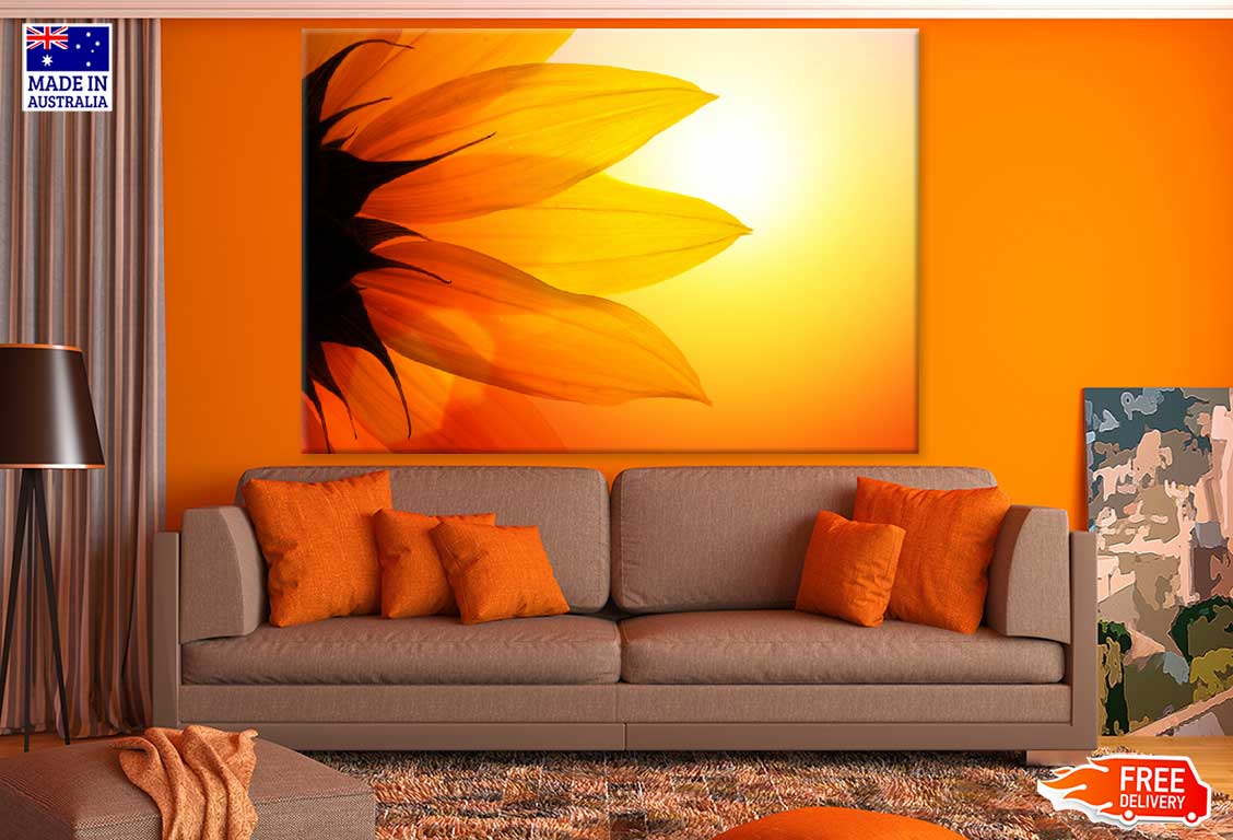 Sunflower Petals Sunset View Photograph Print 100% Australian Made