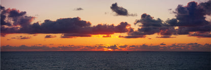 Panoramic Canvas Sunset Sky Sea View Photograph High Quality 100% Australian Made Wall Canvas Print Ready to Hang