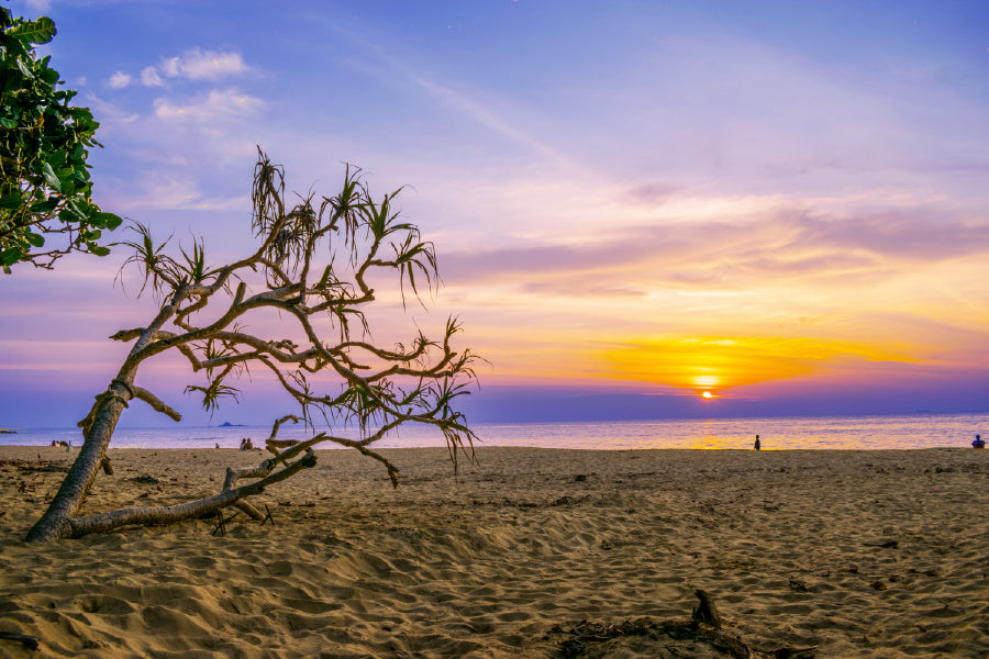 Paradise Island Beach Sunrise Photograph Home Decor Premium Quality Poster Print Choose Your Sizes