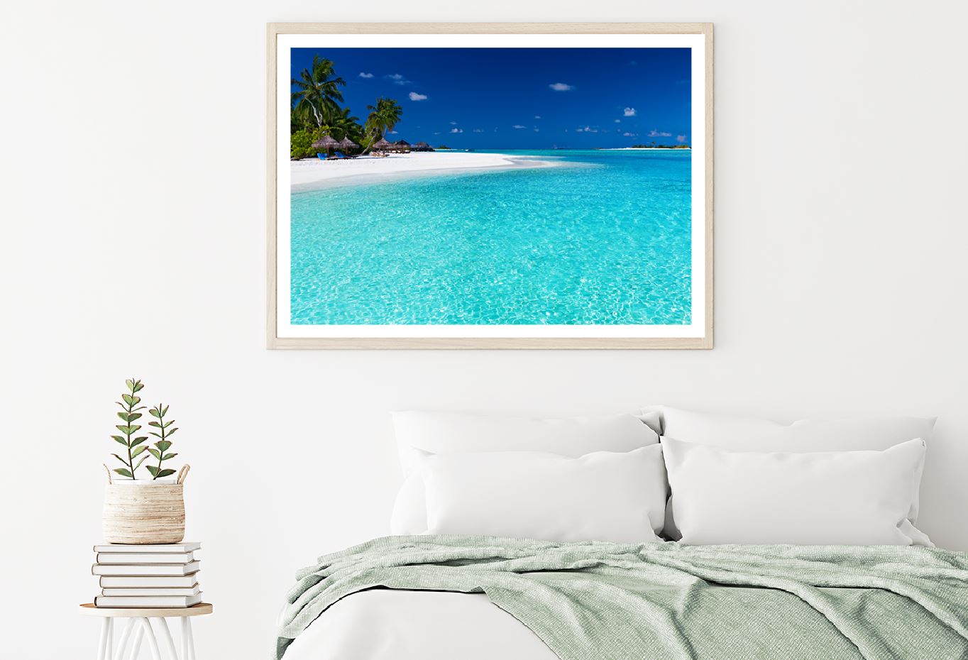 Stunning Lagoon & White Sandy Sea Photograph Home Decor Premium Quality Poster Print Choose Your Sizes