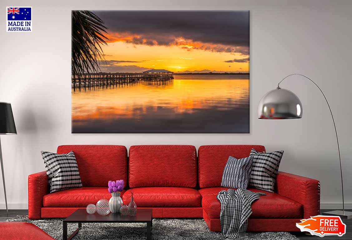 Melbourne Beach Florida Sunset Photograph Print 100% Australian Made