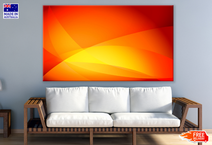 Orange Abstract Design Print 100% Australian Made