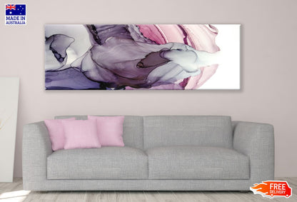 Panoramic Canvas Colorful Abstract High Quality 100% Australian Made Wall Canvas Print Ready to Hang