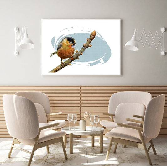 Bird on a Tree Colorful Painting Home Decor Premium Quality Poster Print Choose Your Sizes