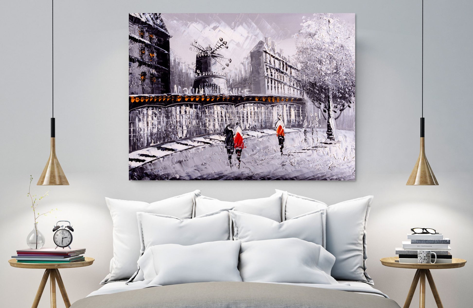 Beautiful painting Paris France Print 100% Australian Made