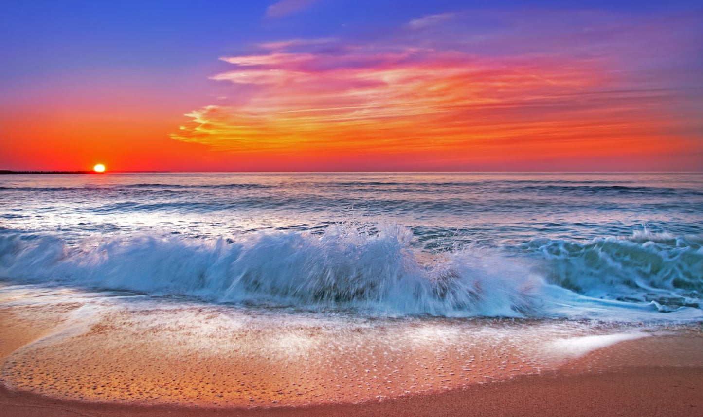 Stunning Sea Sunset Scenery View Photograph Home Decor Premium Quality Poster Print Choose Your Sizes