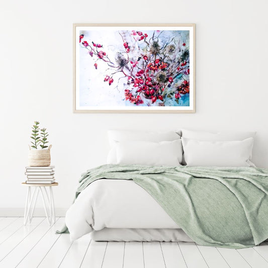 Fruit Tree Watercolor Painting Home Decor Premium Quality Poster Print Choose Your Sizes