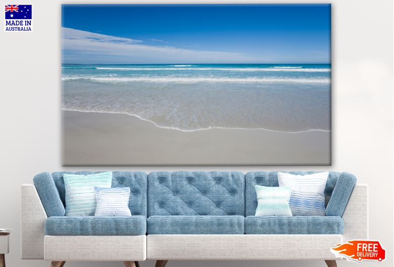 Colourful Blue Beach Photograph Print 100% Australian Made
