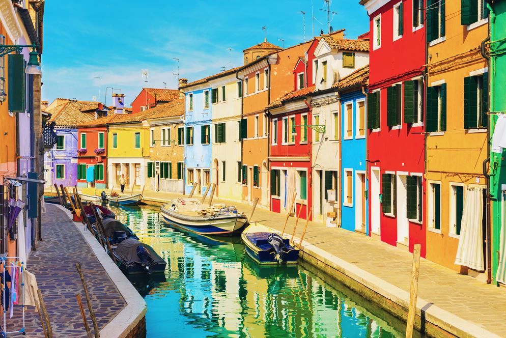 Canal Near Buildings Photograph Home Decor Premium Quality Poster Print Choose Your Sizes