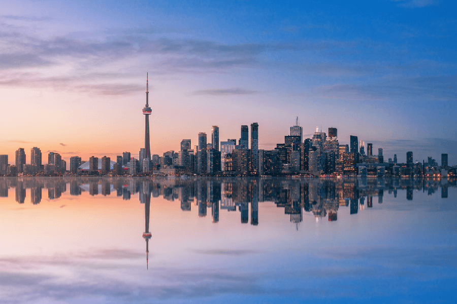 Toronto Skyline at Sunset Print 100% Australian Made