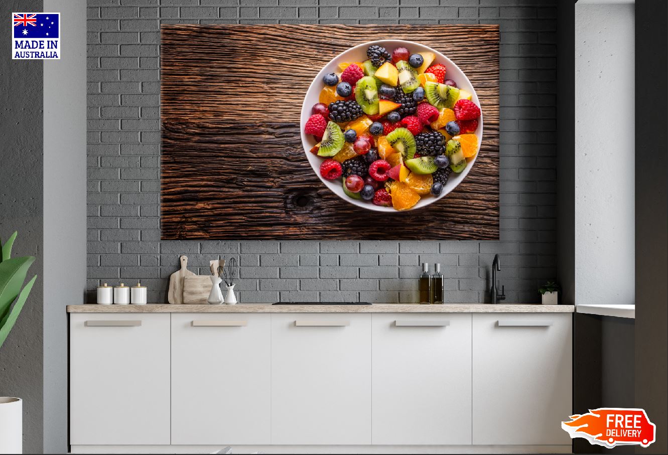 Fresh Fruit Salad Mixed Tropical Photograph Print 100% Australian Made