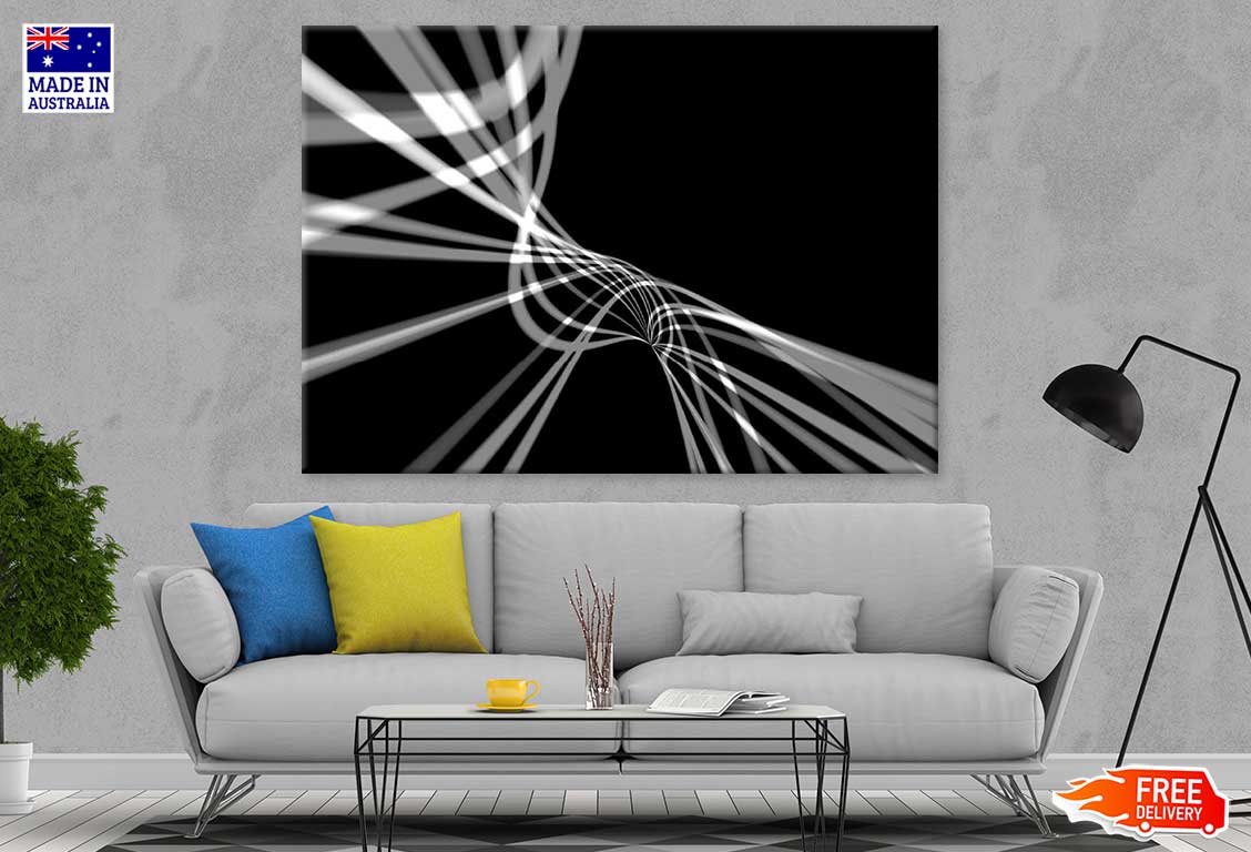 B&W Abstract Design Print 100% Australian Made