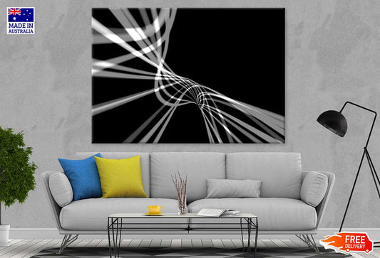 B&W Abstract Design Print 100% Australian Made