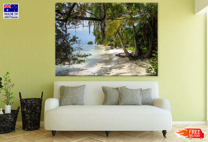 Palm Trees & Forest Near Sea Photograph Print 100% Australian Made