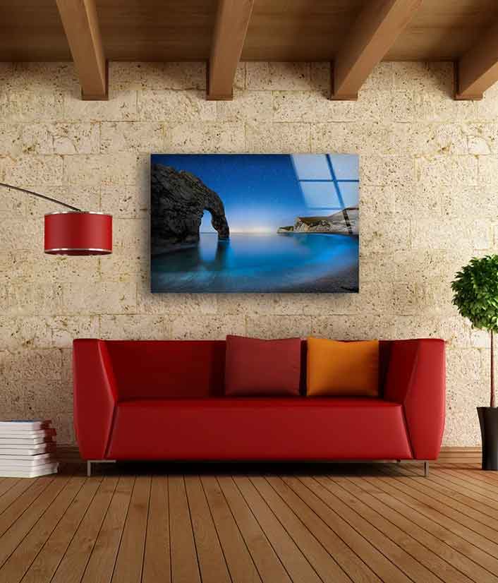 Sea & Cliff Photograph Acrylic Glass Print Tempered Glass Wall Art 100% Made in Australia Ready to Hang