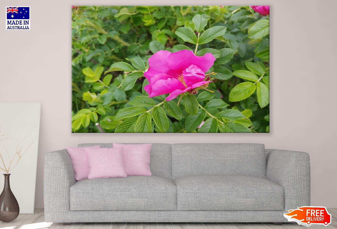 Beach Rose with Tree Photograph Print 100% Australian Made