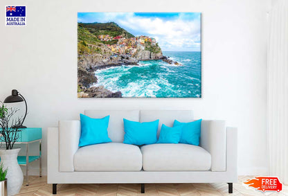 Manarola Coastal Village in Cinque Terre Print 100% Australian Made