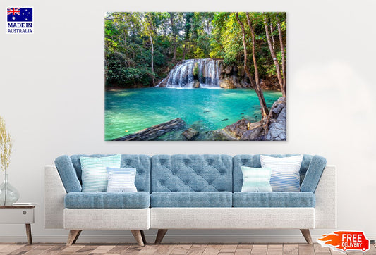 Erawan Waterfall with Pool View Photograph Print 100% Australian Made