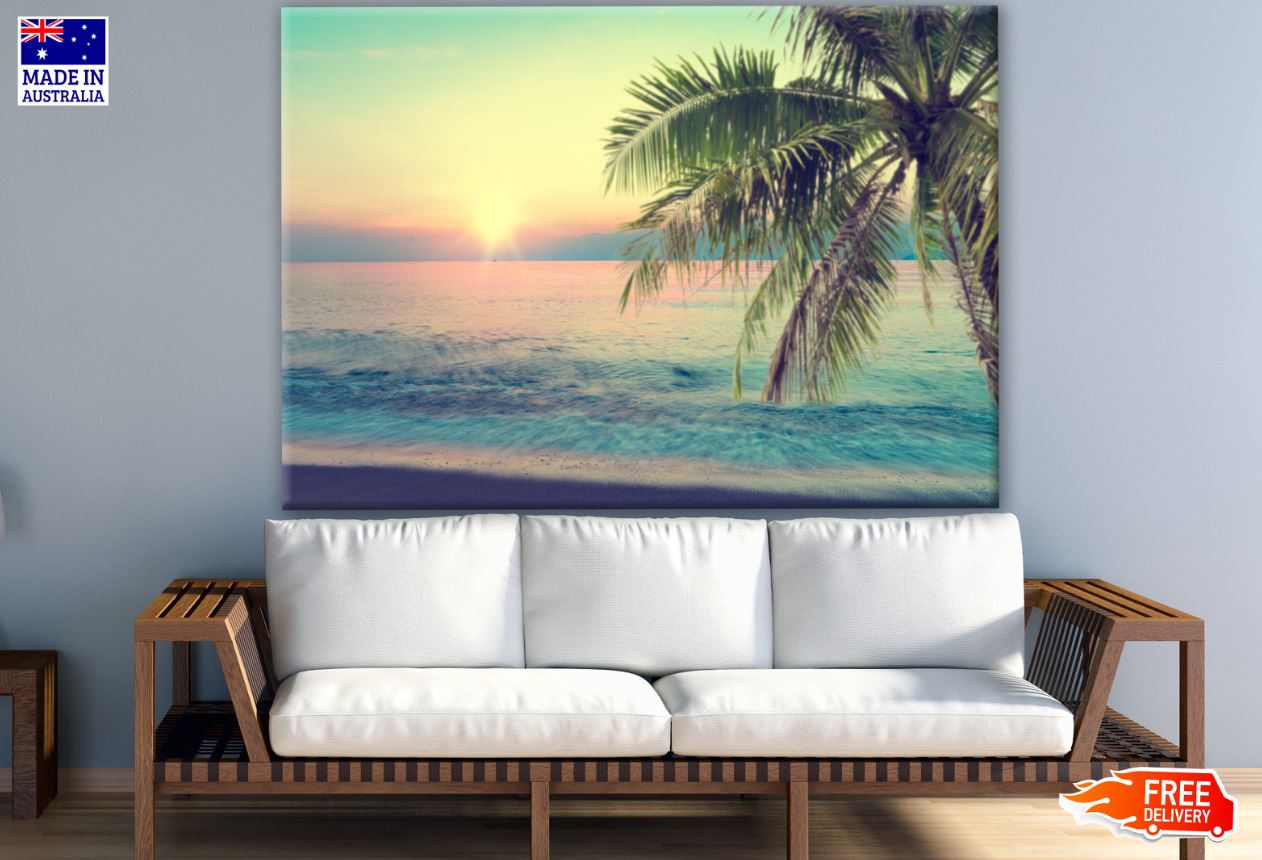 Stunning Palm Tree & Beach & Scenery Photograph Print 100% Australian Made