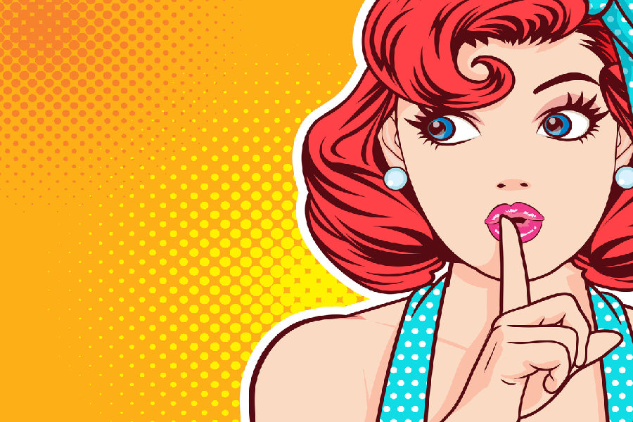 Girl Sign Silence Illustration Print 100% Australian Made