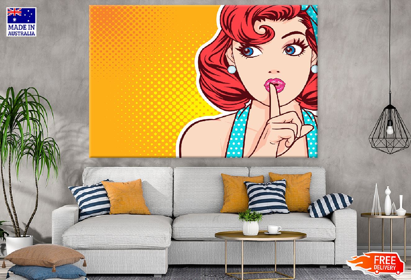 Girl Sign Silence Illustration Print 100% Australian Made